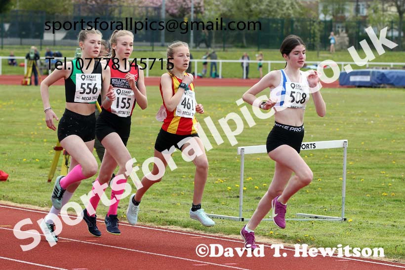 1500 metres, 2021 NECAA Middlesbrough Open Meting, Sunday, May 9th. Photo: David T. Hewitson/Sports for All Pics